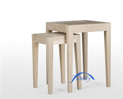 white oak stool set